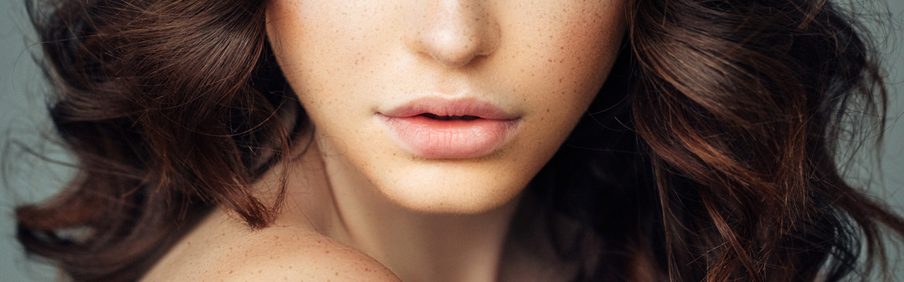 Close up of woman's lower face and lips